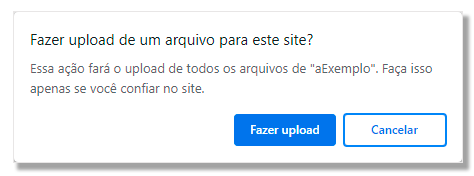 Upload Arquivo para o Site